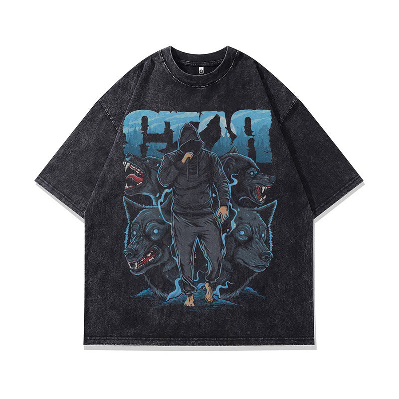 Harajuku Style Oversized Hip Hop Print T-Shirt