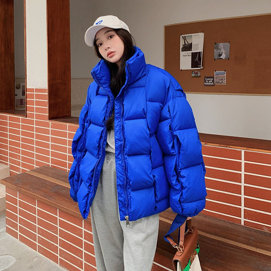 Harajuku Style Cotton Parka Coat for Women