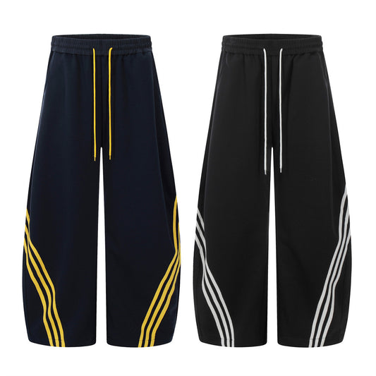 Harajuku Color Block Three-Stripes Casual Pants