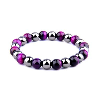 Men's Tiger Eye & Obsidian Friendship Bracelet