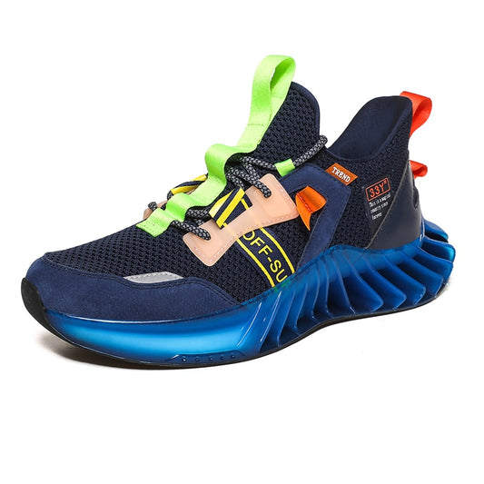 Harajuku Style Men’s Reflective Blade Sneakers