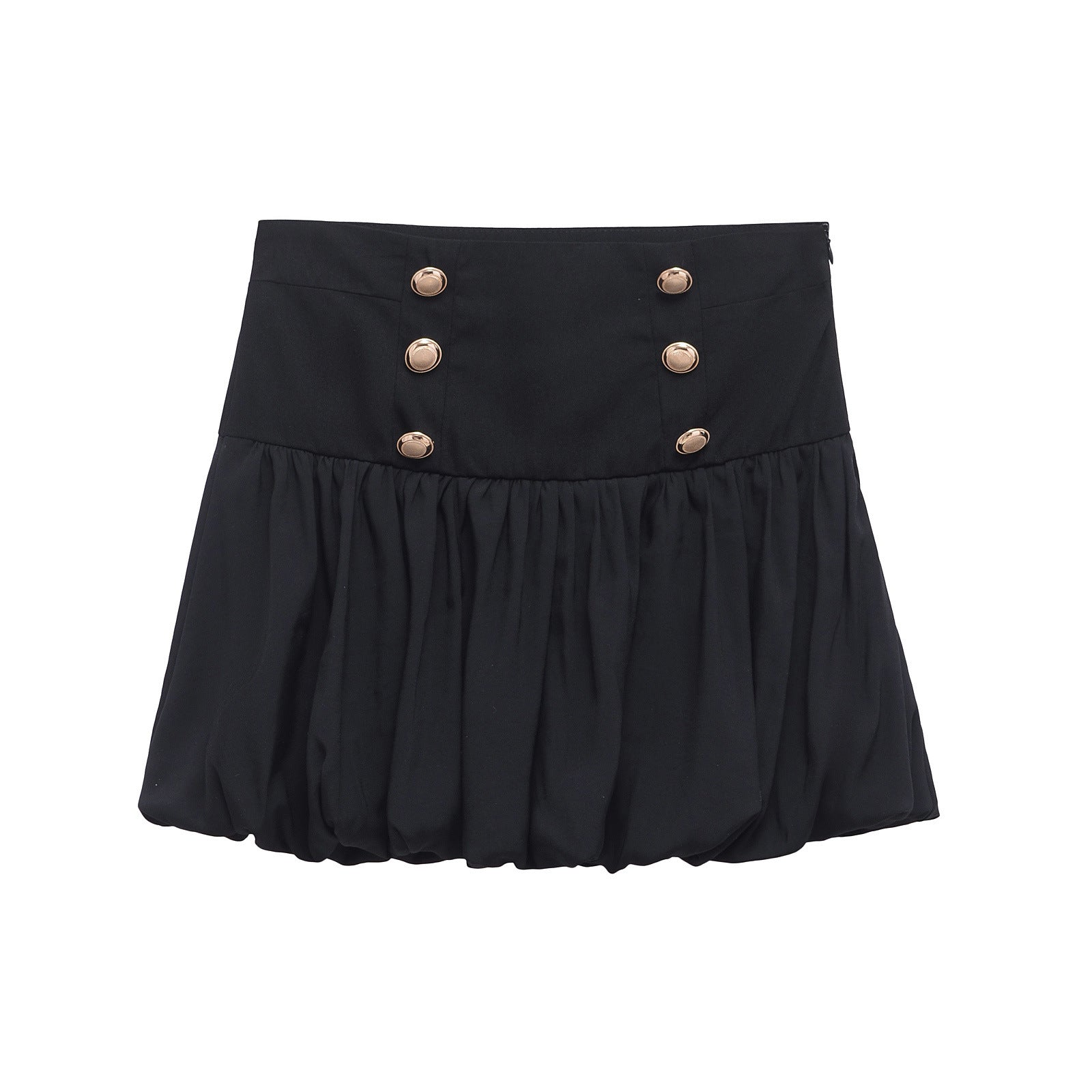 Puffy Elastic Hem Lantern Skirt