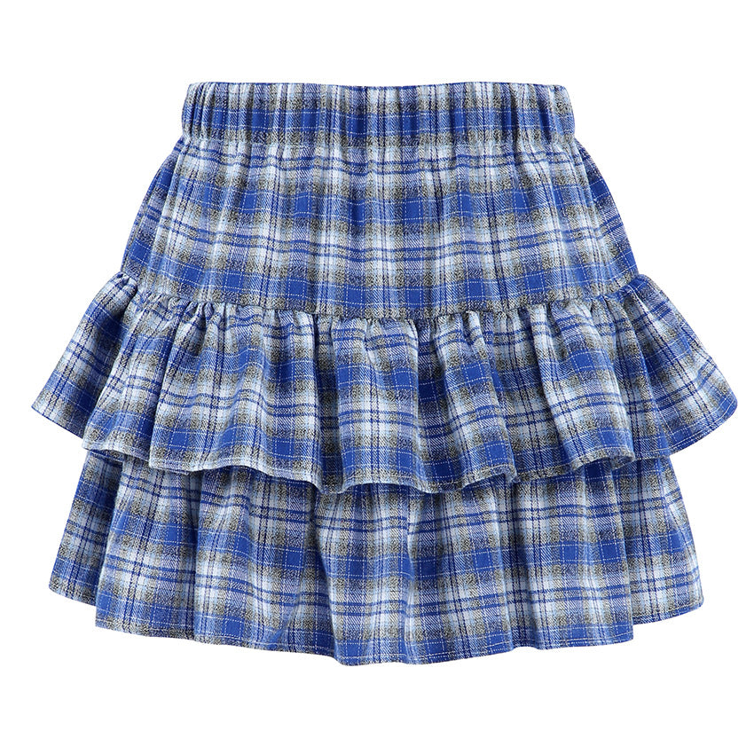 Playful Ruffle Edge Half Skirt - Harajuku Style