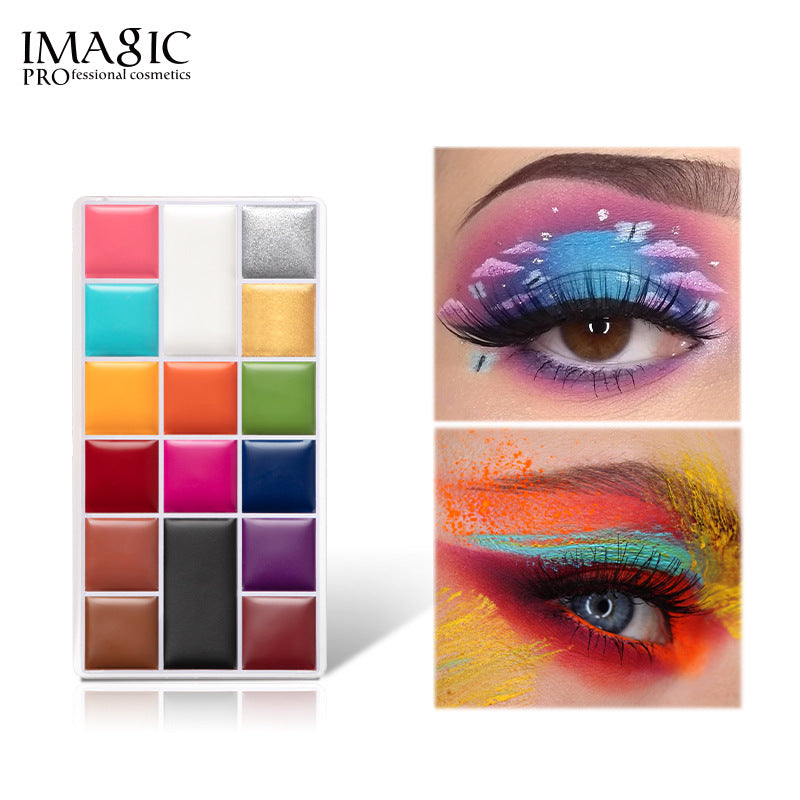 16 Color Waterproof Body Painting Palette for Harajuku Style
