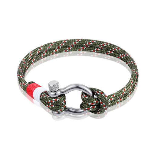 Navy Style Parachute Cord Survival Bracelet