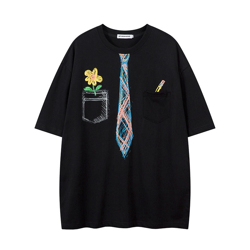 Harajuku Style Cartoon Print Unisex T-Shirt