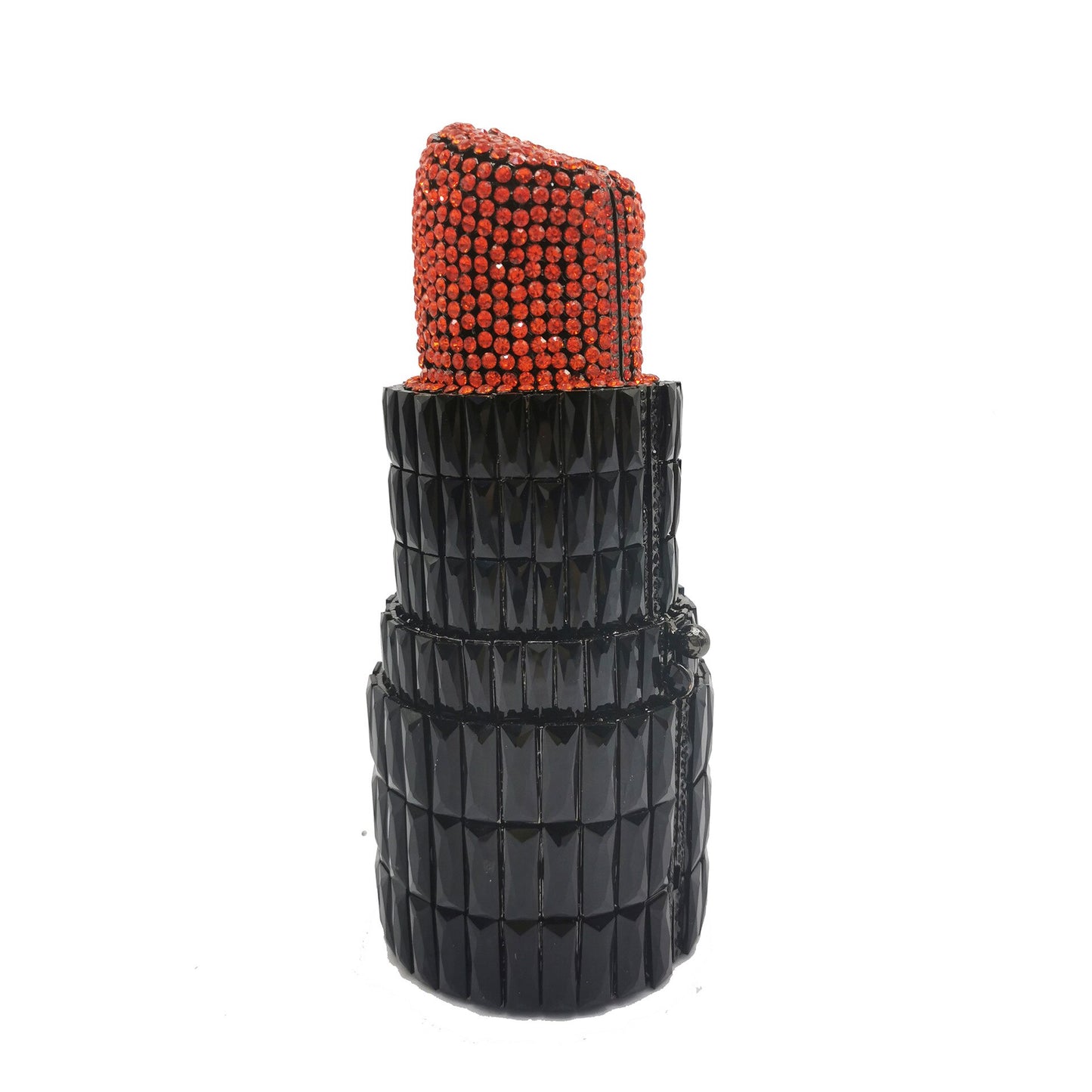Playful Diamond 3D Lipstick Clutch Purse