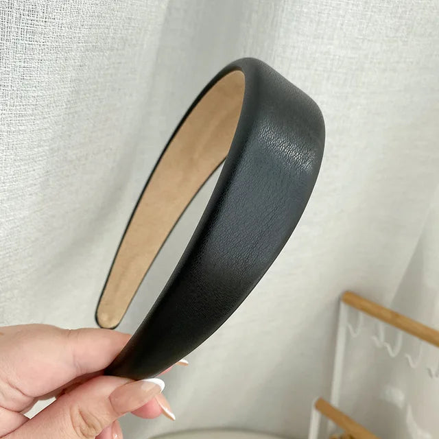 Minimalist Korean PU Headband – Versatile Hair Accessory