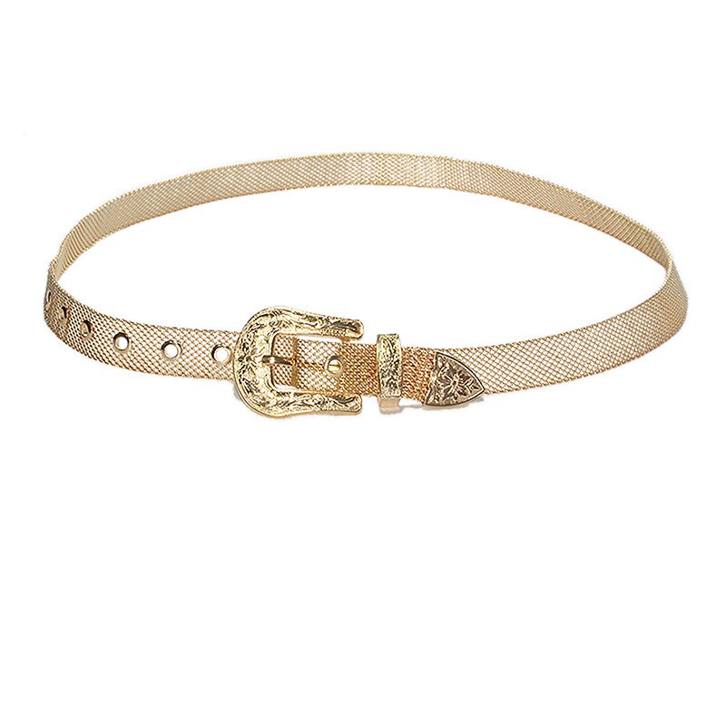 Harajuku Style Gold Chain Belt for Women - Punk Metal Accessory