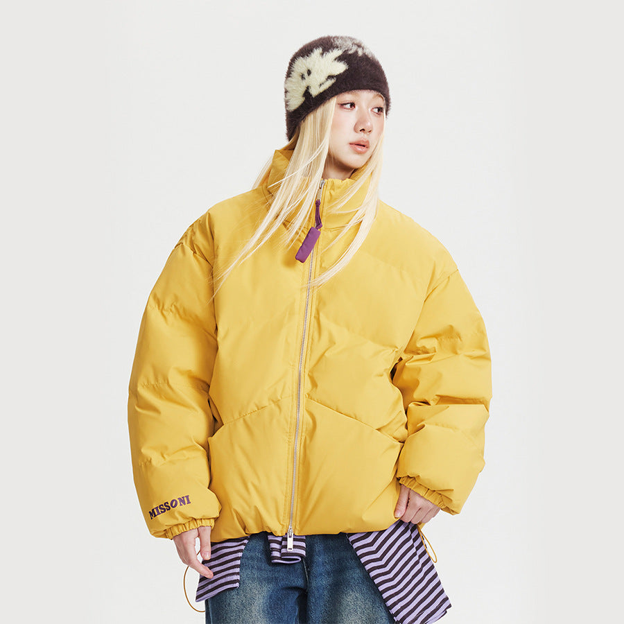 Thickened Warm Jacket with Stand Collar