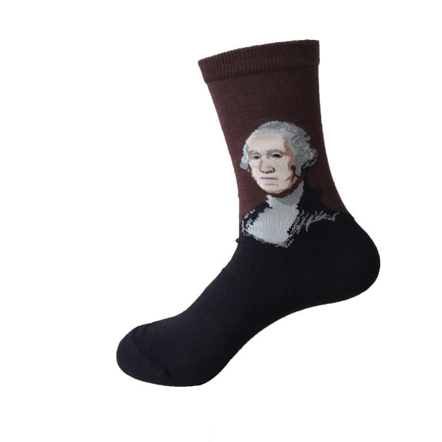 3D Retro Starry Night Art Socks – Unisex Funny Vintage Design