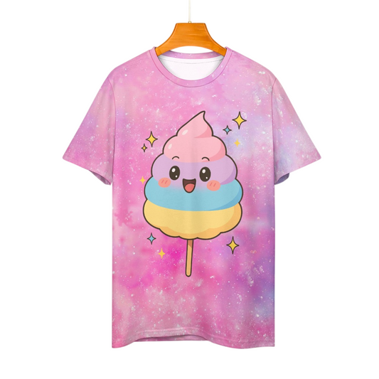 Harajuku Cotton Candy Galaxy Women's 100% Cotton T-Shirt