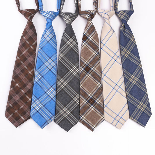Harajuku Plaid Tie for Students - Playful Japanese Style