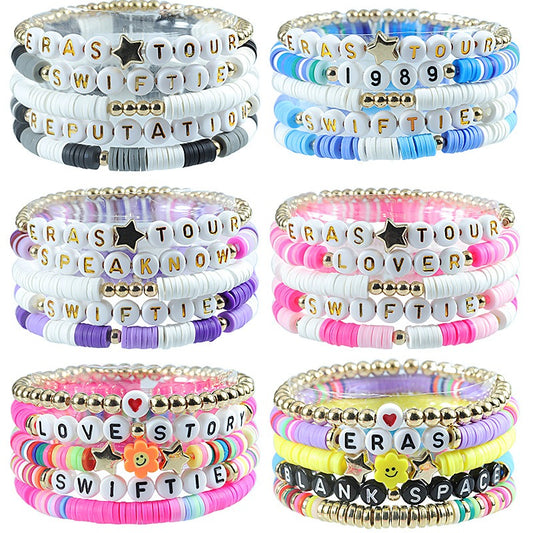 Colorful Harajuku Style Beaded Bracelet Set
