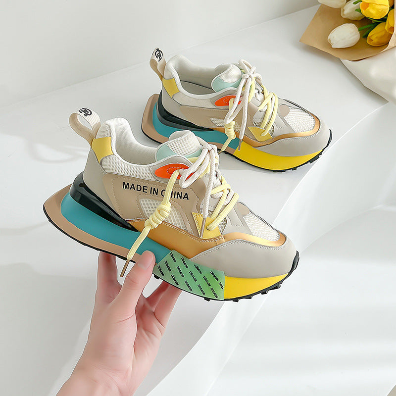 Harajuku Style Women's Mesh Breathable Summer Leather Shoes