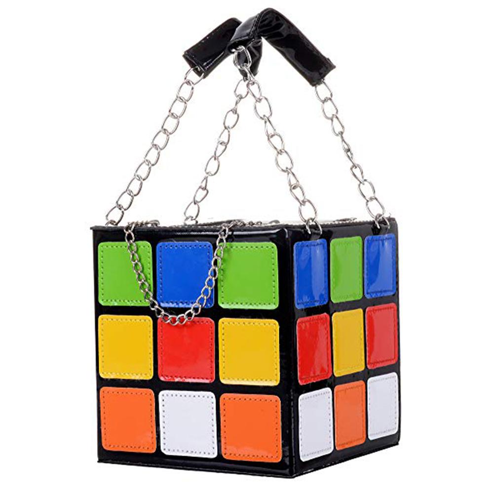 Chic Rubik's Cube Handbag – Harajuku Style Tote for Women