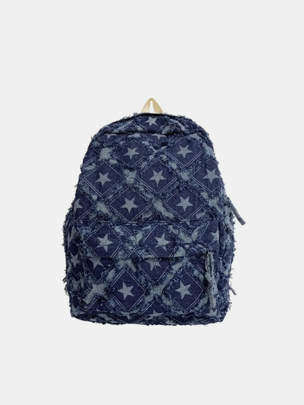 Playful Star Denim Backpack Bag