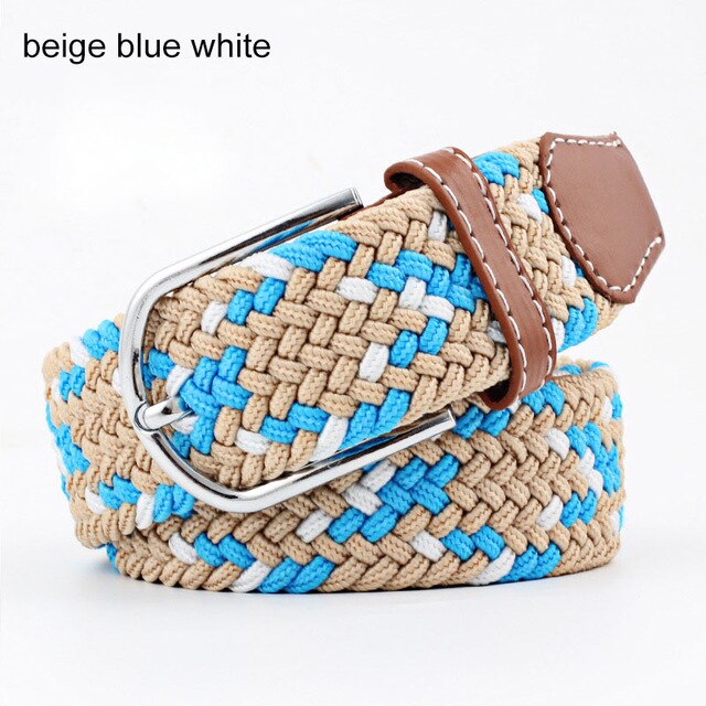 Harajuku Style Women’s Striped Elastic Belt