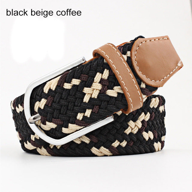 Harajuku Style Women’s Striped Elastic Belt