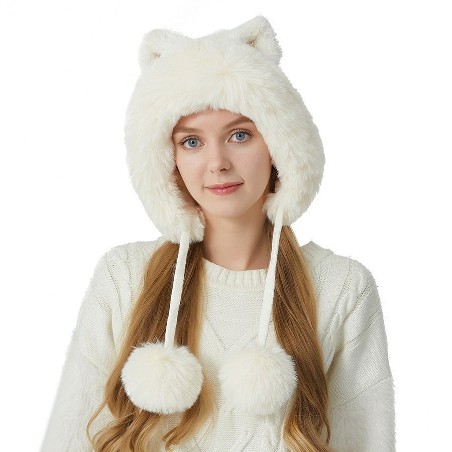 Cute Cat Ear Knitting Hat - Warm Wool Fashion