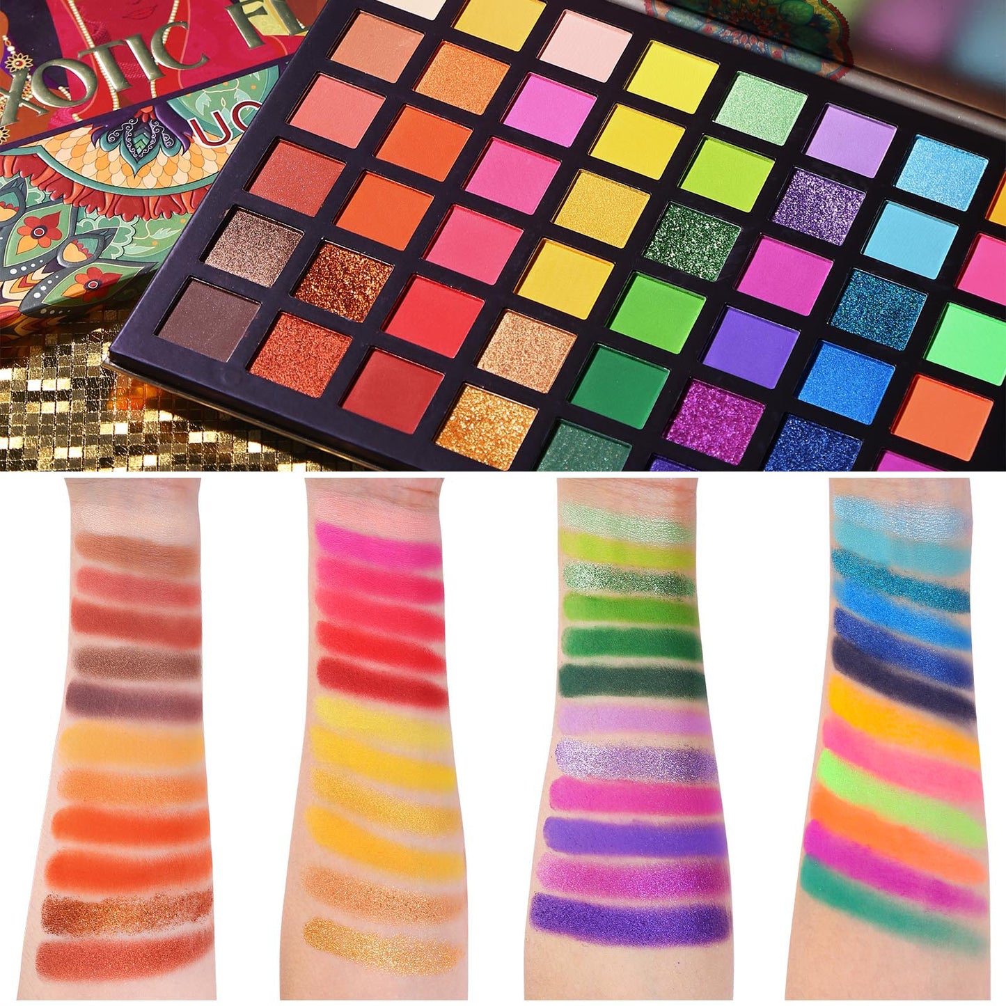 48 Colors Harajuku Exotic Eyeshadow Palette - Shimmer & Matte