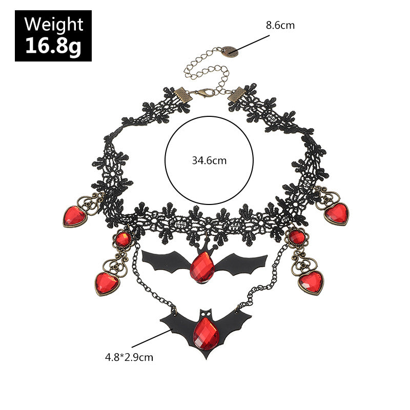 Harajuku Style Bat Halloween Necklace