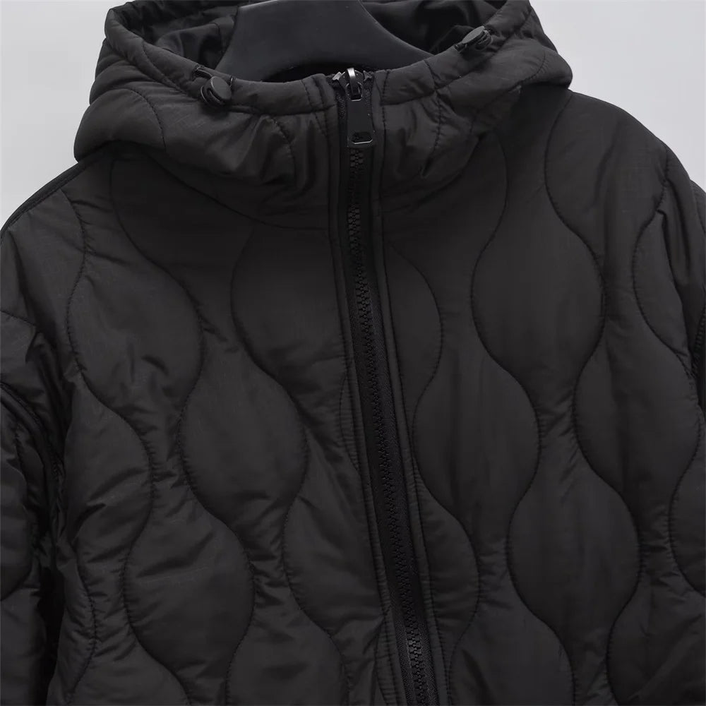 Harajuku Style Women's Hooded Jacket - Casual & Chic