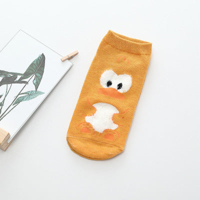 Kawaii Cartoon Cat & Dog Women’s Short Socks