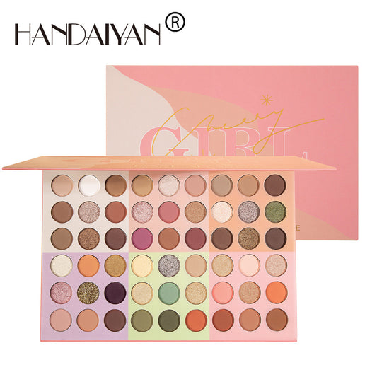 54 Color Playful Eyeshadow Palette - Earthy & Sparkly