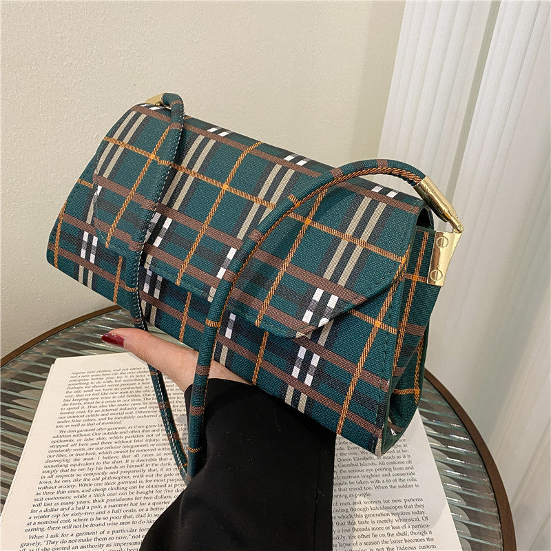 Trendy Harajuku Plaid Armpit Bag for Summer
