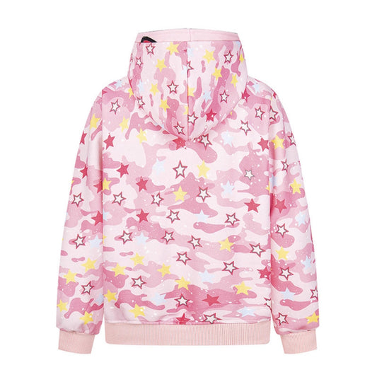 Camouflage Star Print Hoodie