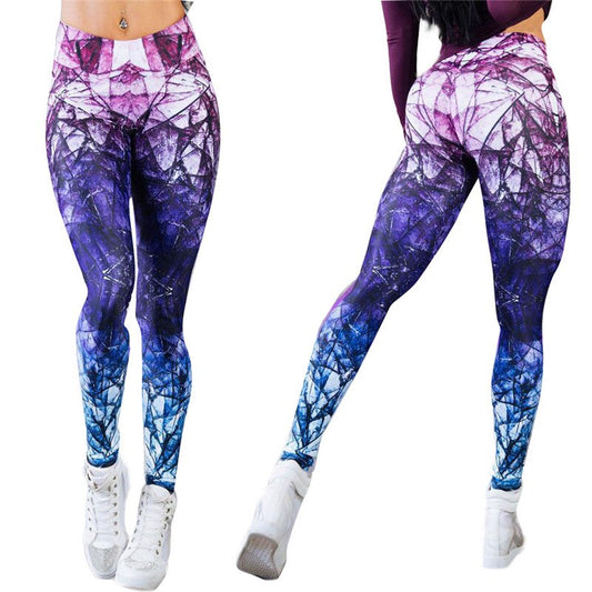 Geometric Shape Prints Women's Leggings for Yoga and Fitness - Trendy Clothing Mix Leggings