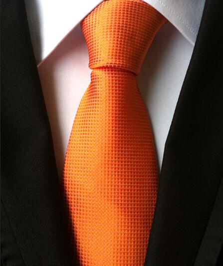 Classic Yellow & Navy Blue Striped Silk Tie