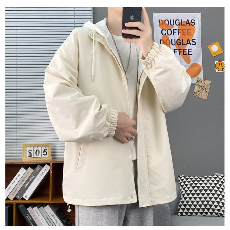 Autumn Breathable Hooded Bomber Jacket for Men