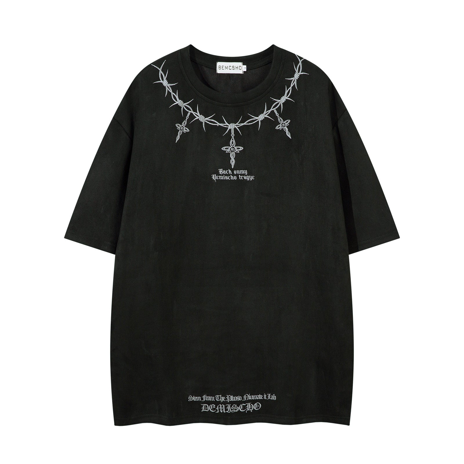 Thorn Embroidered Harajuku Short Sleeve T-shirt