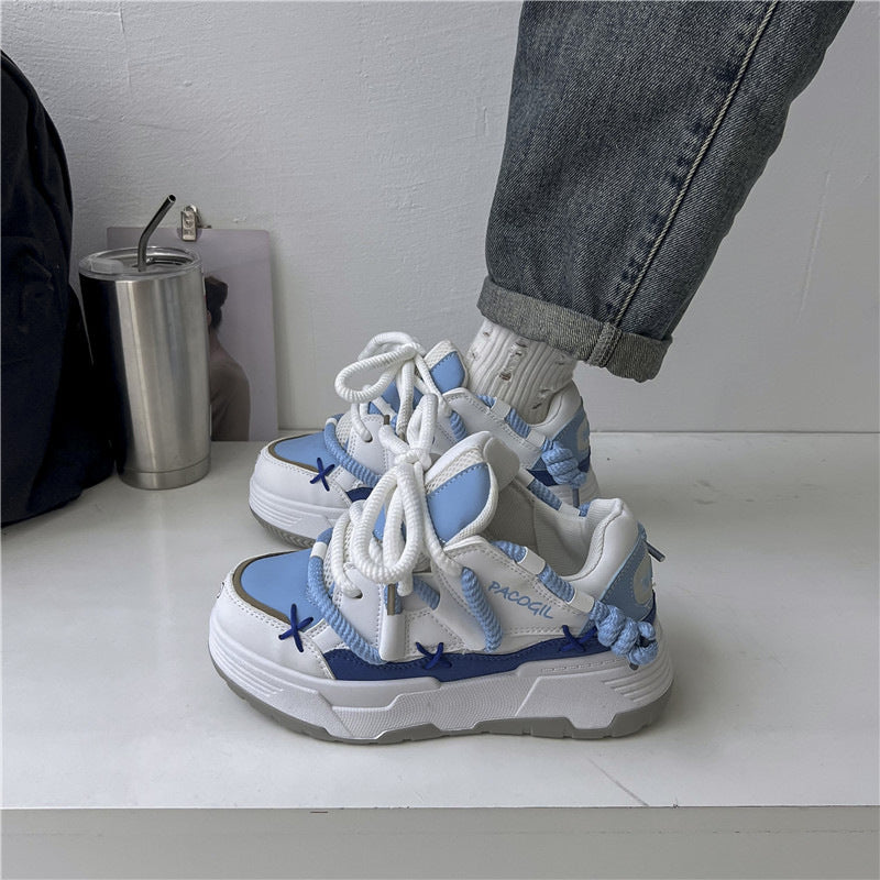 Playful Harajuku Thick Platform Sneakers for Women