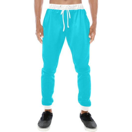 Highlighter Blue Casual Baggy Joggers