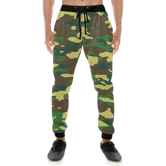 Green Camo Casual Baggy Slacks Joggers