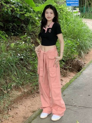New Vintage Multi Pocket Overalls for Women
