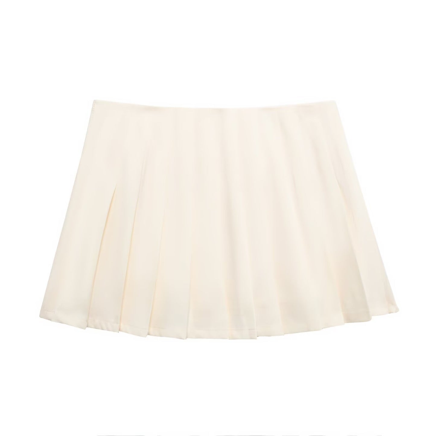 Playful Multi-Colored Pleated Short Skirt