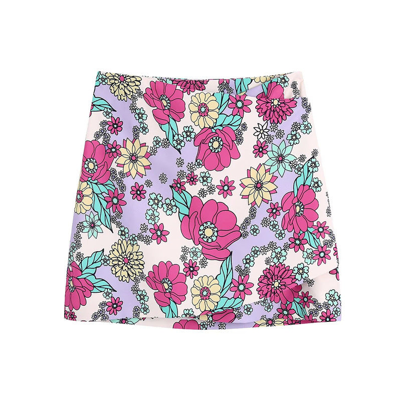 Stylish and Alluring Women's Floral Print Skirt