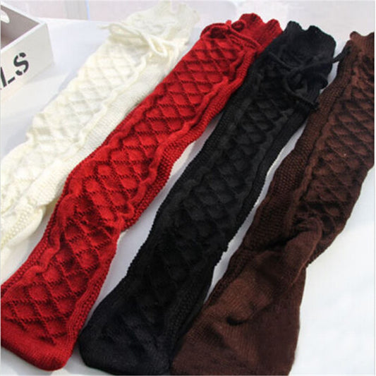 Harajuku Style Over Knee Socks - Sexy Cable Knit Thigh-Highs