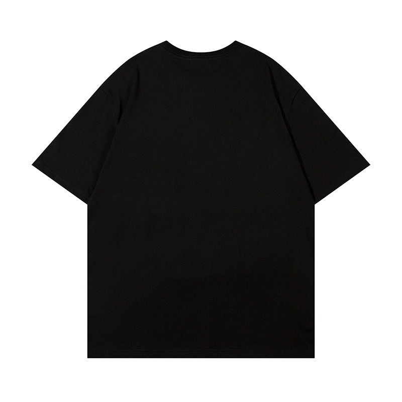 Starry Letter Printed Short-Sleeved Shirt — Harajuku Street Fashion Tee