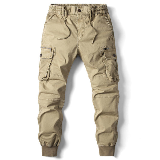 Harajuku Style Elastic Cuff Pants for Men - Plus Size Casual Trousers