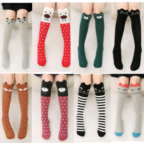 Playful Striped Knee High Socks for Toddlers
