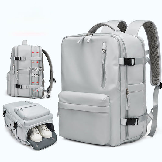 Waterproof 18 Inch Laptop Backpack - Vintage Unisex Leather