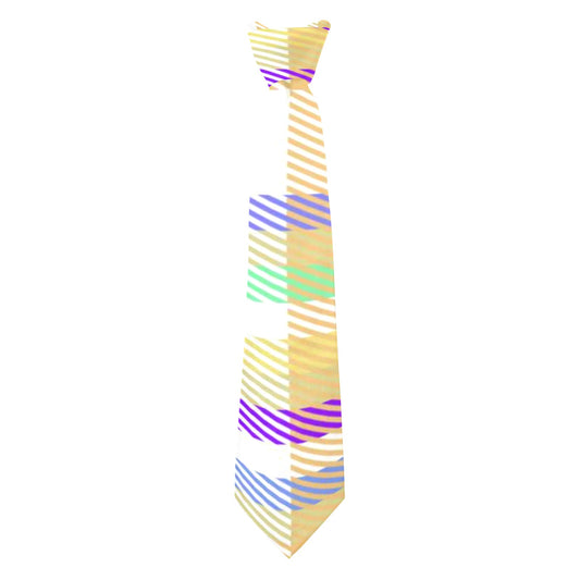 Custom Peekaboo Necktie - Pastel Plaid
