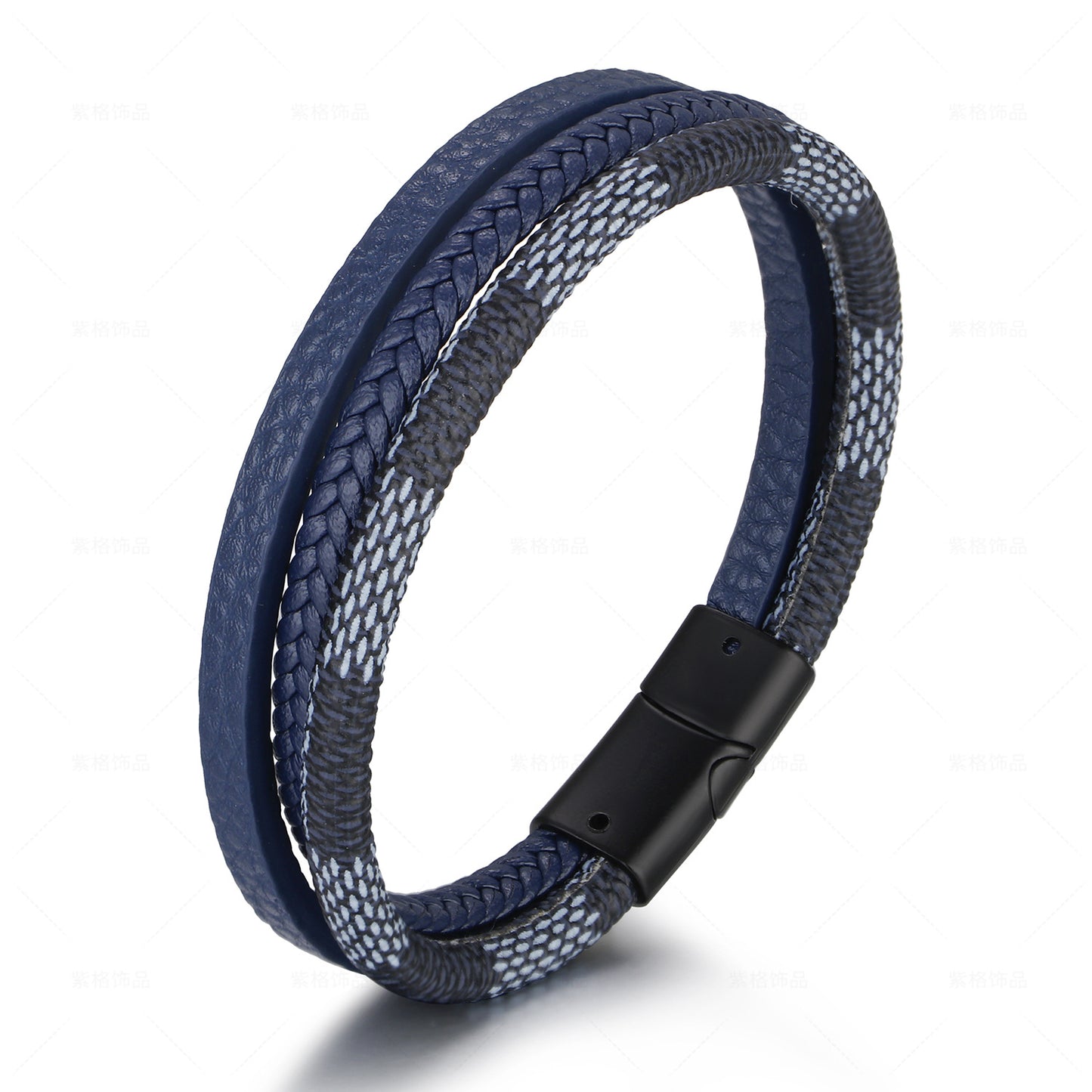 Retro Hand-Woven Leather Bracelet - Unisex Multi-Layer