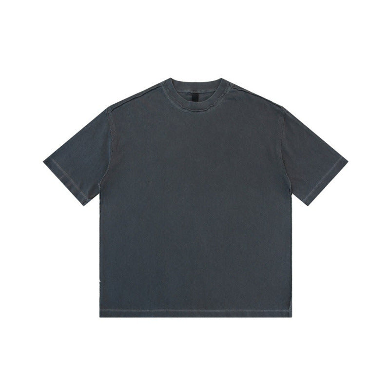 Harajuku Style Water Washed Distressed Loose Fit T-Shirt