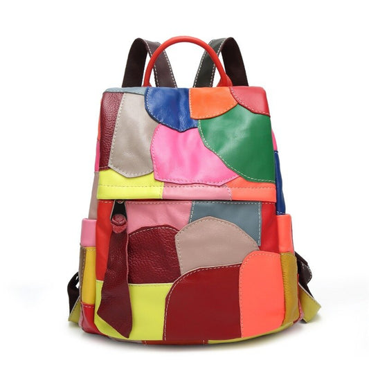 Harajuku Style Large Cowhide Leather Shoulder Bag